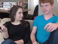 Experienced Brunette Gives Lad A Sex Lesson On...